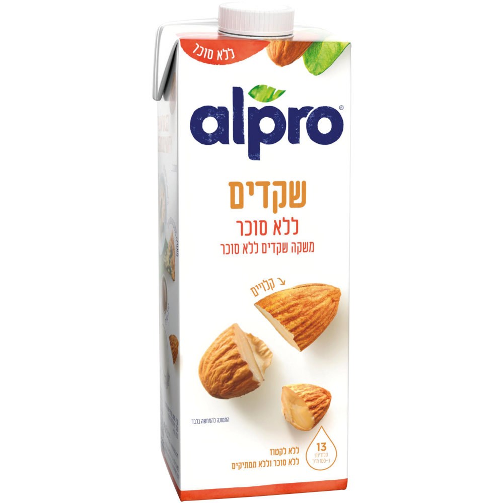 משקה אלפרו שקדים ללא סוכר 1ל