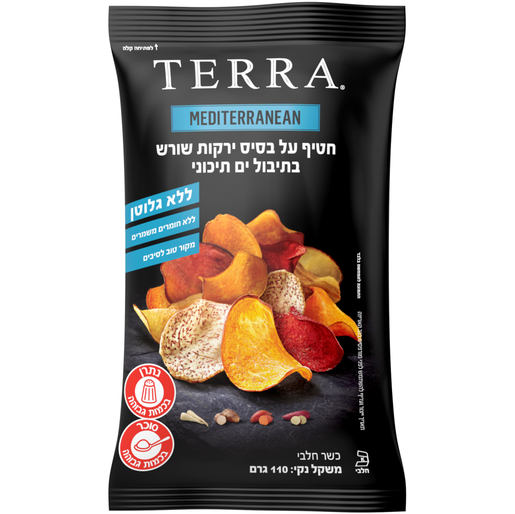 צ'יפס ירקות שורש ים תיכוני 110ג טרה