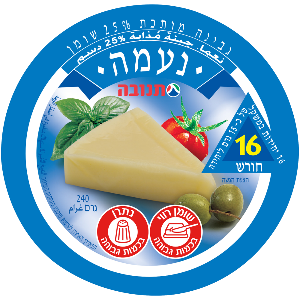 גבינה מותכת נעמה25% 240ג