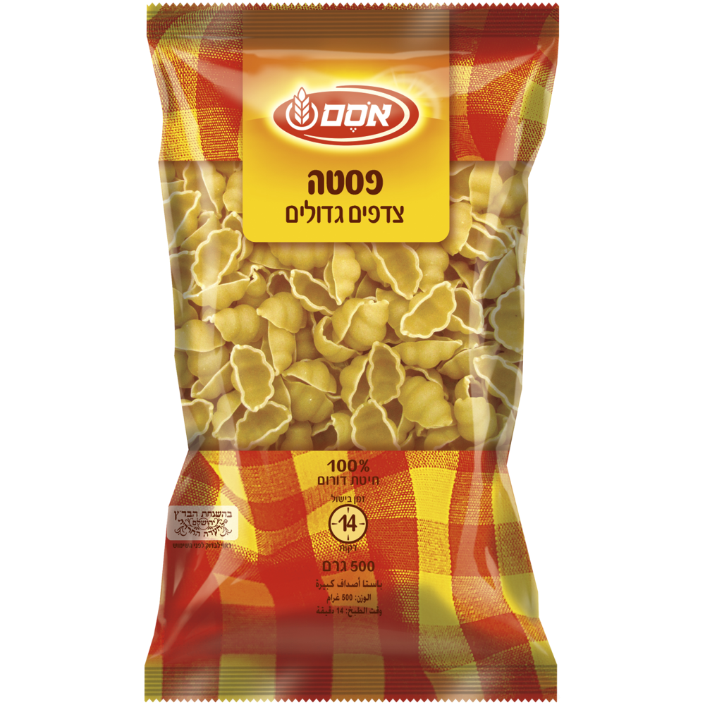 פסטה צדפים 500ג -אסם