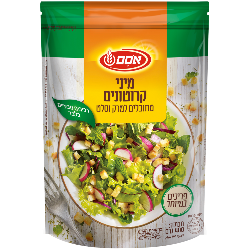 מיני קרוטונים400ג אסם