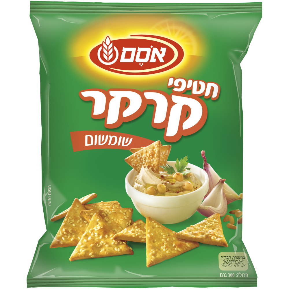 חטיפי קרקר שומשום 300ג' -אסם