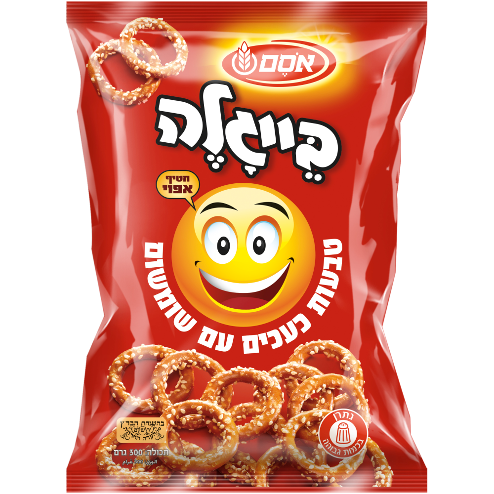 בייגלה טבעות שומשום 300ג' -אסם