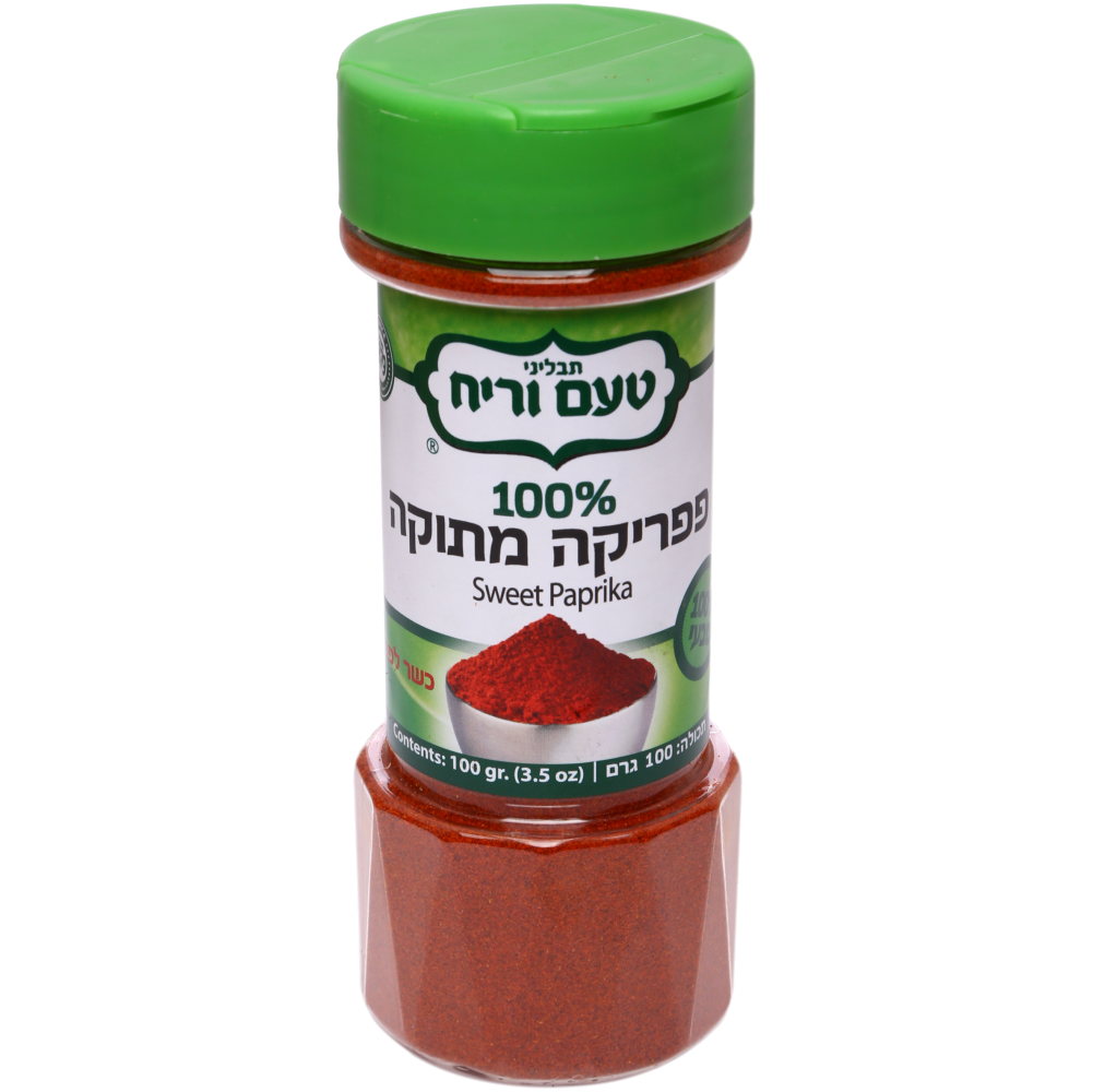 פפריקה מתוקה מיכל 100ג טעם וריח