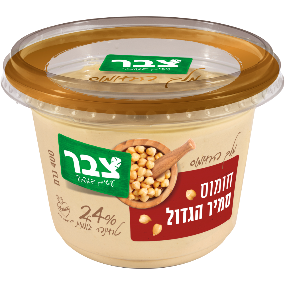 חומוס סמיר 400ג צבר