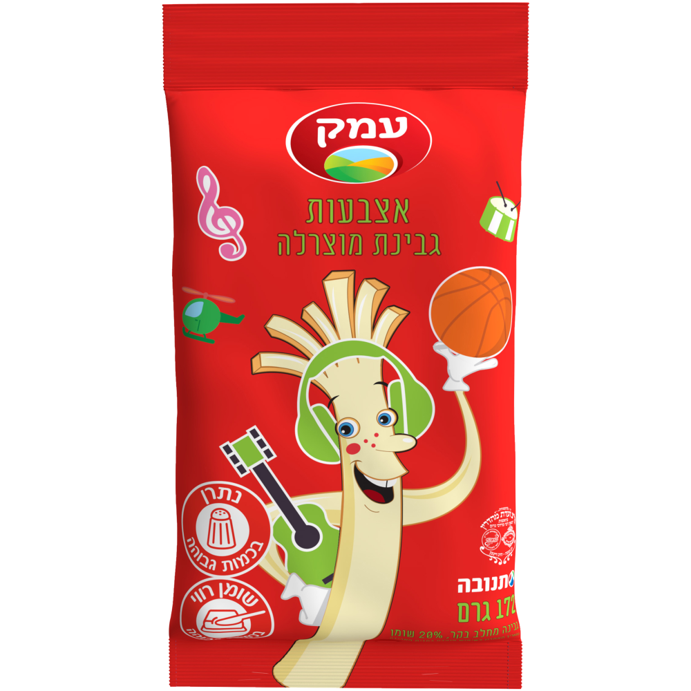 עמק מוצרלה אצבעות20% 172ג