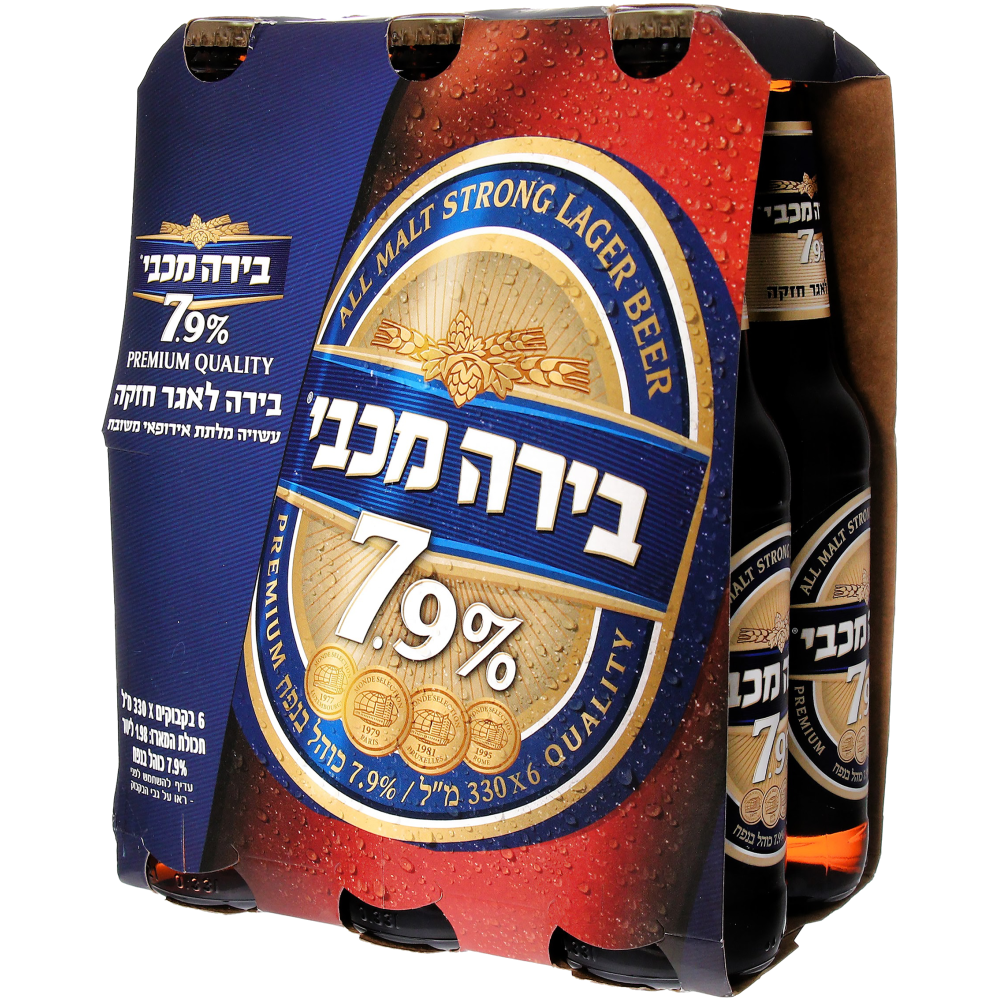 מכבי 7.9 שישיה330מ"ל