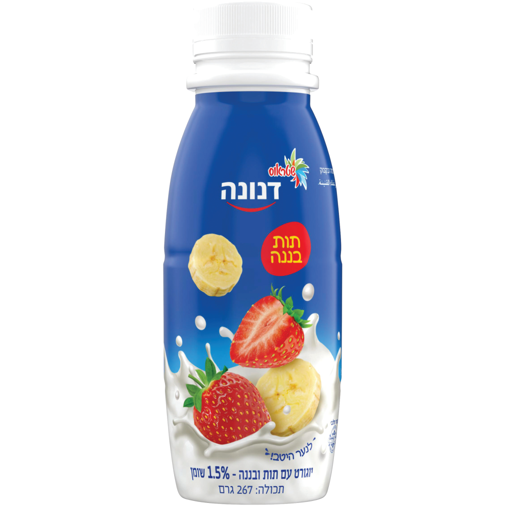 משקה דנונה תות בננה 267ג' -שטראוס