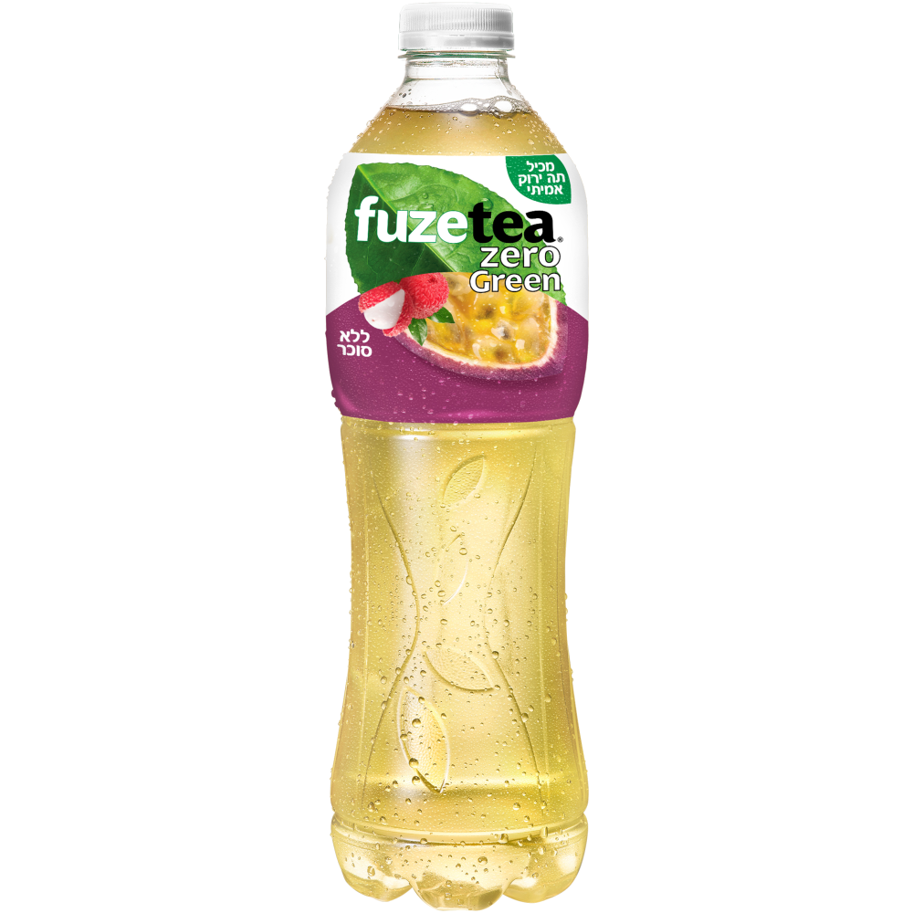 משקה תה ירוק בטעם ליצי פסיפלורה