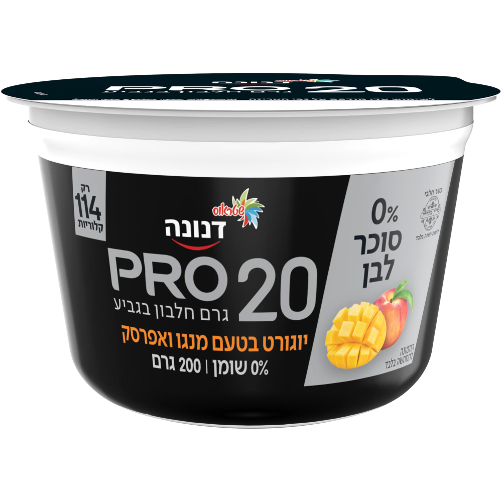 דנונה פרו20 0%סוכר מנגו אפרסק