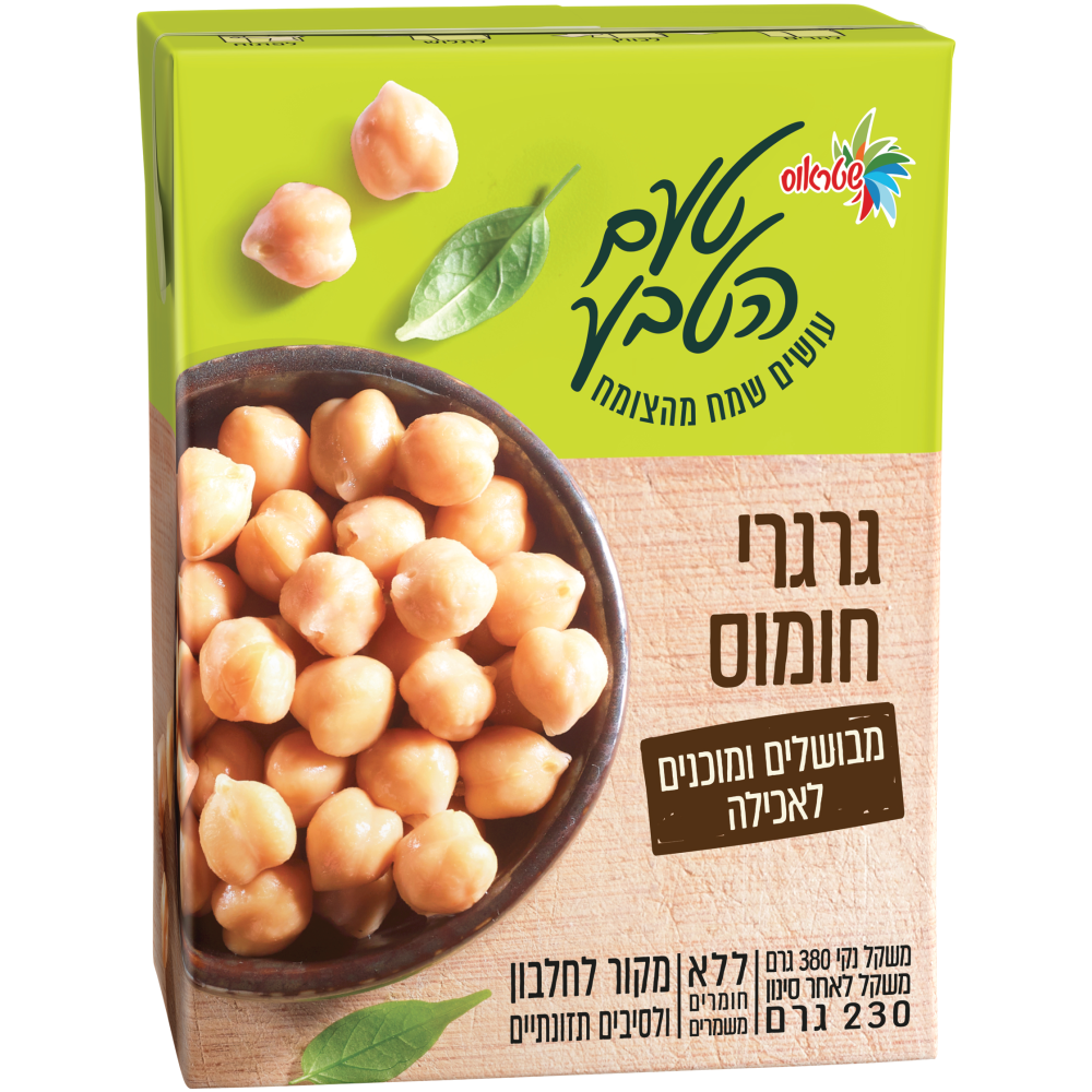 גרגרי חומוס380ג שטראוס