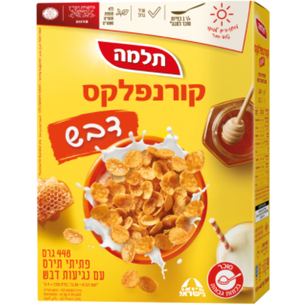קורנפלקס דבש448ג תלמה