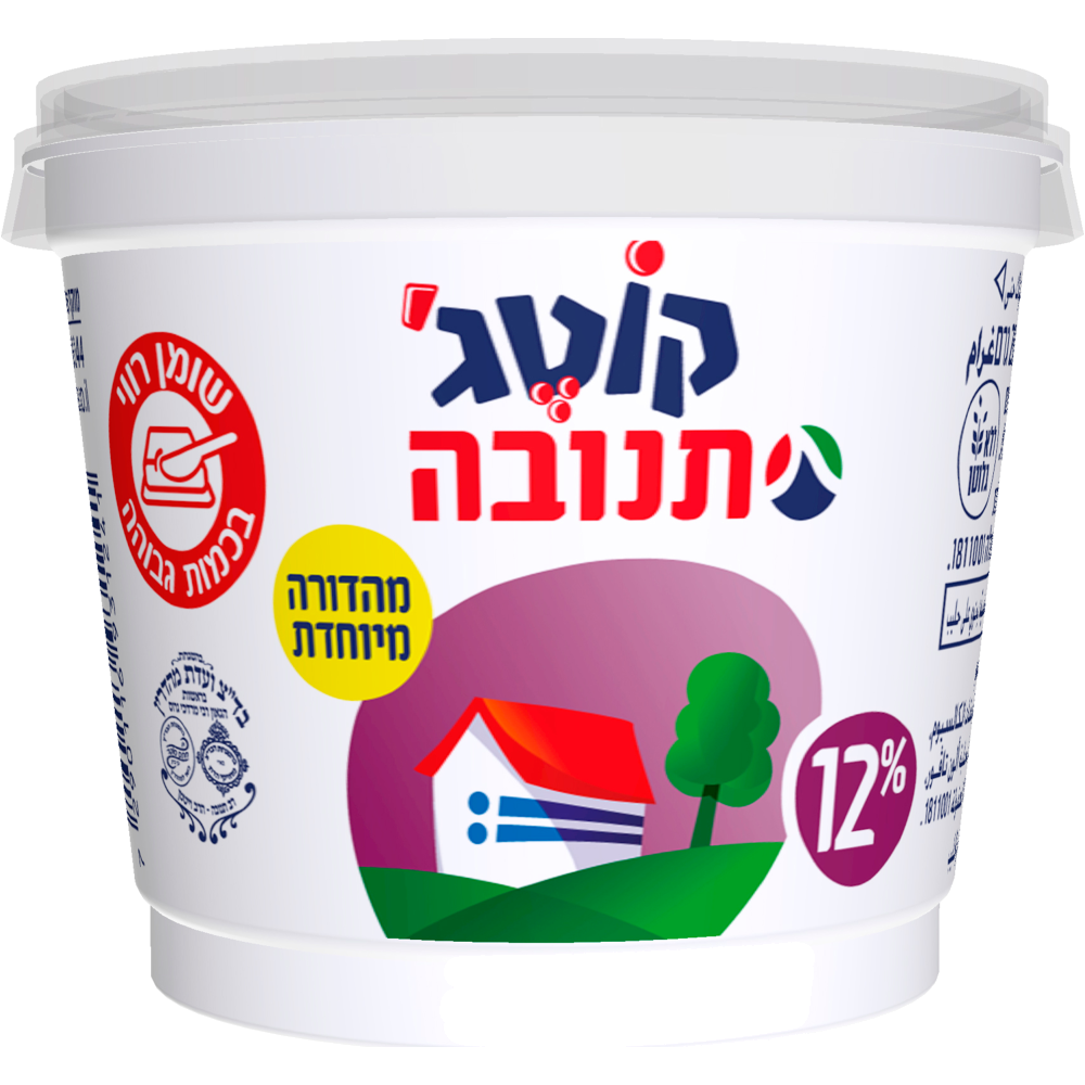 קוטג' 12% 250ג תנובה