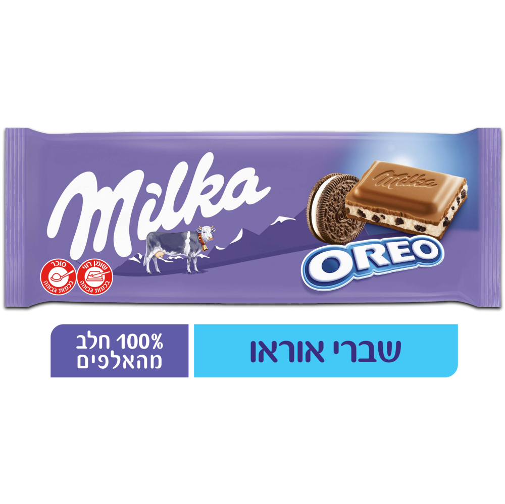 טבלת מילקה 100ג אוראו